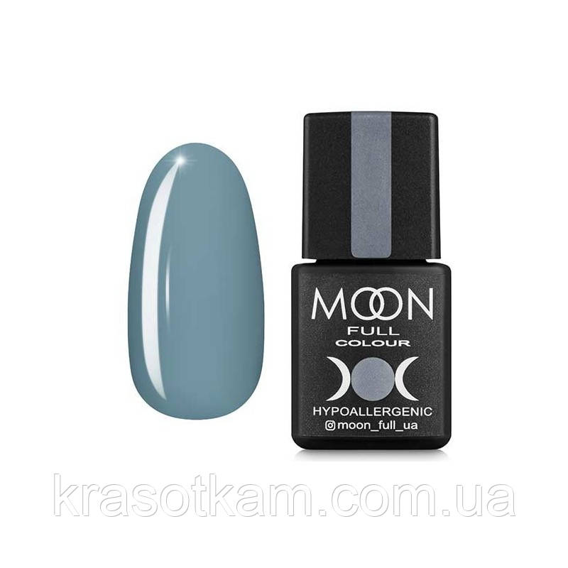 Гель-лак Moon Full No150 світло-сірий із блакитним підтоном, 8 мл.