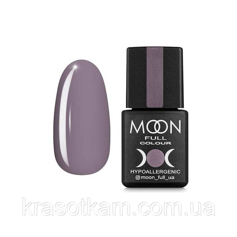 Гель-лак Moon Full No153 сіро-бузковий, 8 мл.