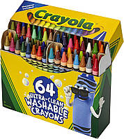 Crayola 64ct Ultra Clean Washable Crayons , 64 олівці Крайола які змиваються