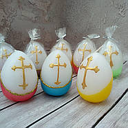 Свічки великодні яйця декоративні з хрестом 6*4 см, фото 2