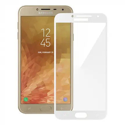 Захисне скло Silk Screen for Samsung J400 Galaxy J4 (2018) (0.33mm) White тех. пакет, фото 2