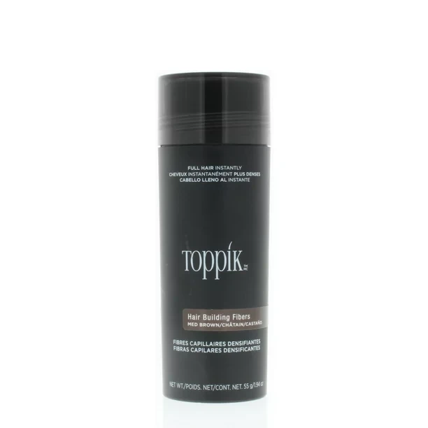Загущувач для волосся Toppik medium brown (55 грамів, середньо-коричневий)