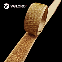 Липучка контактная Velcro 25 мм цвет койот Coyote Brown (286) лента-крючки и лента-петли комплект loop/hook