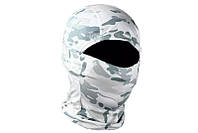 Тактическая балаклава-маска, цвет белый зимний камуфляж FMS-5