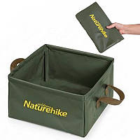 Ведро складное Naturehike Square bucket 13л NH19SJ007 Зелений