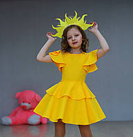 Желтое нарядное платье на девочку костюм Солнышко, Цыпленок, Уточка, Одуванчик