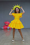 Жовте нарядне плаття на дівчинку костюм Сонечко, Курчатко, Качечка, Кульбабка, фото 10
