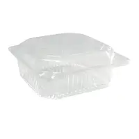 Контейнер пластиковый пищевой для еды с крышкой квадратный ПС-9 50 шт, лотки