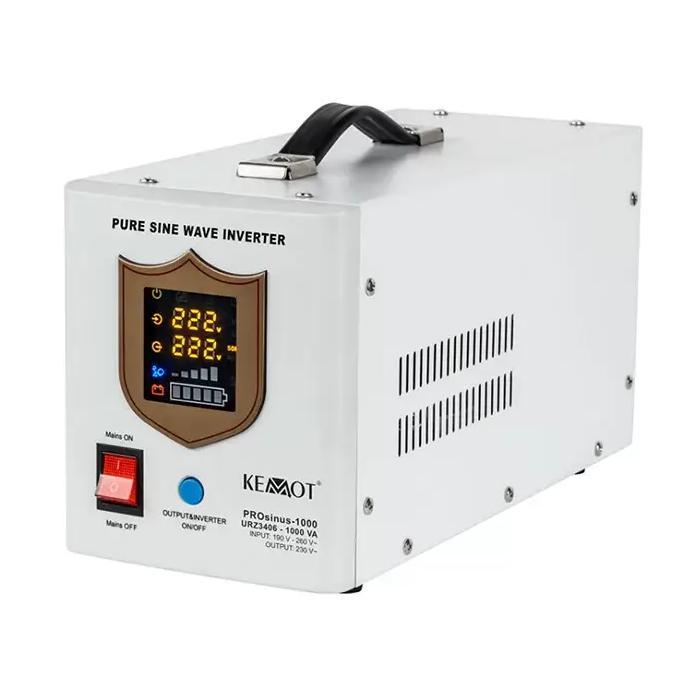 Гібридний ДБЖ/Інвертор Kemot PROsinus-1000 12V 230V 1000VA/700W (URZ3406), фото 1
