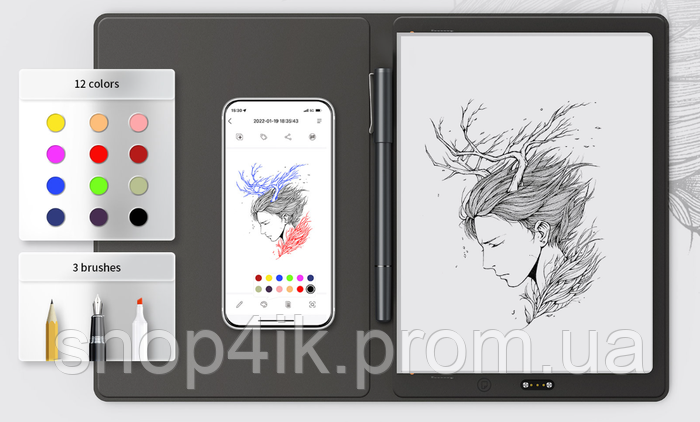 Интеллектуальный блокнот XPPen Note Plus Bluetooth 5.0, цена 4845 грн ...