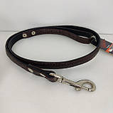 Повідець KARELINE для собак подвійний 16 мм 1200 мм Колір:коричневий, фото 2