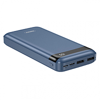 УМБ REMAX RPP-259 20000mAh Green Series 2A (OUTPUT-2USB) (INPUT-MICRO/TYPE-C) (2A) (74W) blue