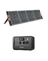 Солнечный генератор. Зарядная станция Bluetti EB70 1000W, 716Wh с солнечной панелью 200Вт ETFE