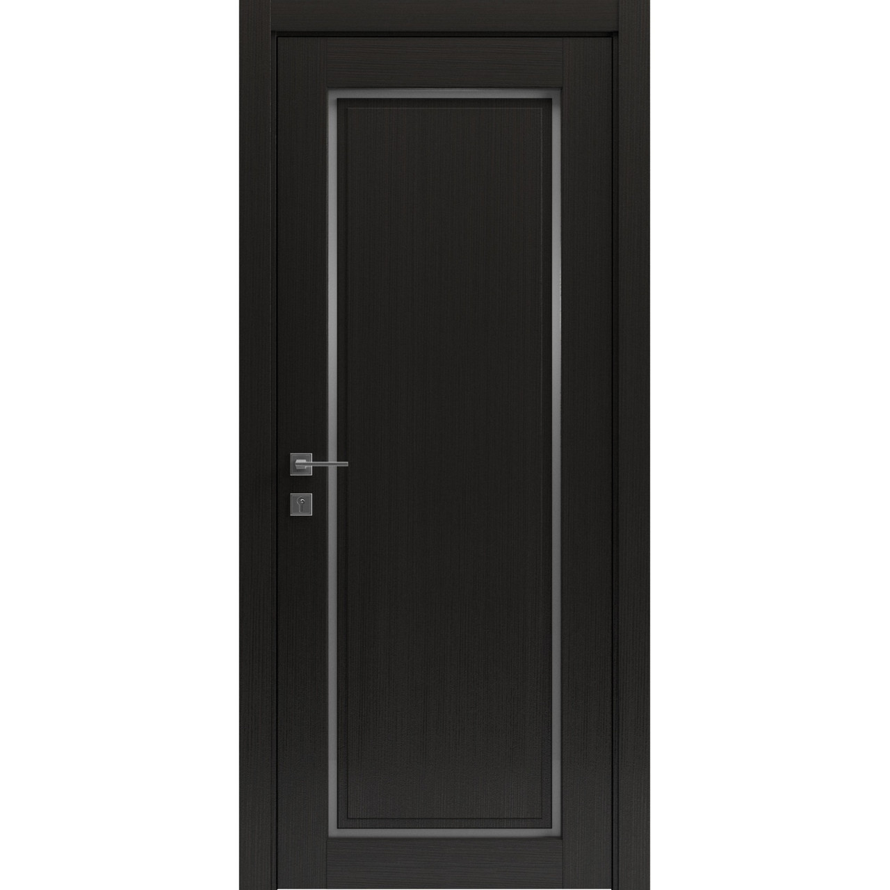 Двері колекції Style модель "Style-01" ПГ (з вставкою зі скла), Венге