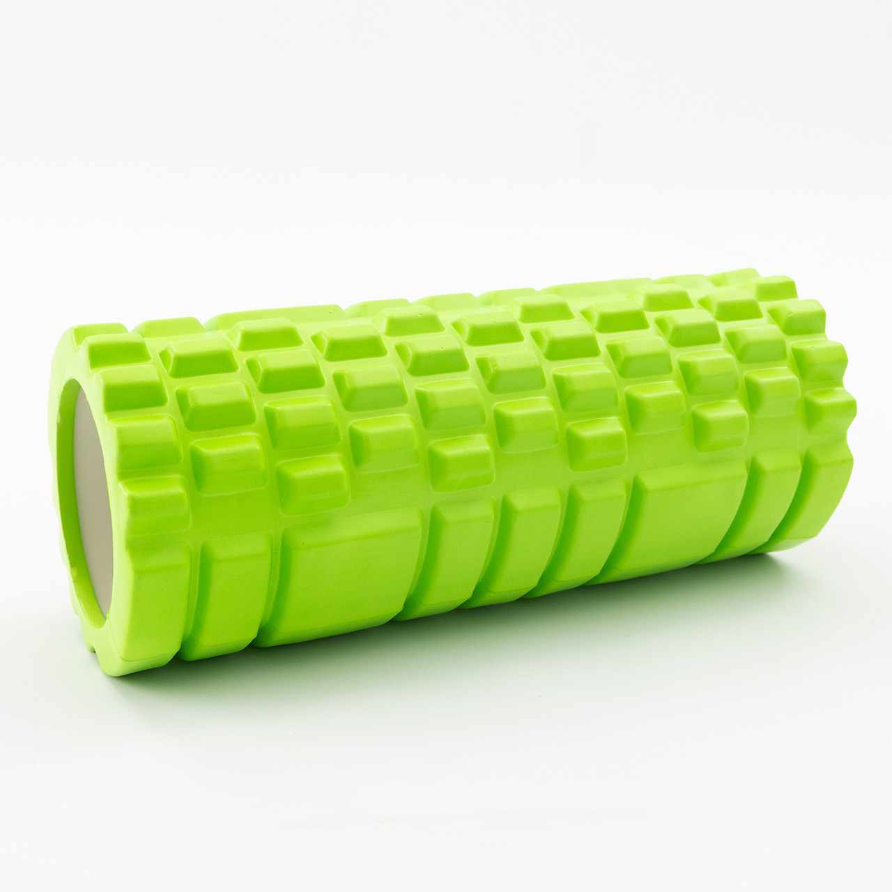 Масажний ролик, валик для масажу спини (йога рол масажер для спини, шиї, ніг) OSPORT 33*14см (MS 0857) Зелений
