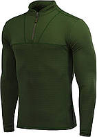 Army Olive Small Верхня чоловіча термобілизна Delta Level 2 Компресійна сорочка з флісовою підкладкою