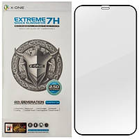 Защитная пленка iPhone 12/12 Pro с черной рамкой на весь дисплей модуль тачскрин противоударная 2.5D 7H