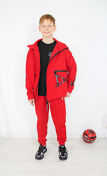 Костюм спортивний на хлопчика демісезонний з капюшоном вік від 10 до 14 років Різні кольори