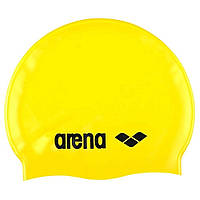 Шапочка для плавания Arena Classic Silicone желтая 91662-035