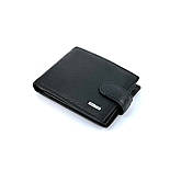 Шкіряний чоловічий гаманець Mario Dion 208C чорний, фото 2