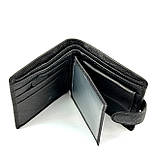 Шкіряний чоловічий гаманець Mario Dion 208C чорний, фото 6