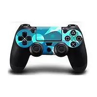 Скін для геймпада PS Accessories для PS4 Flowers Blue Квіти