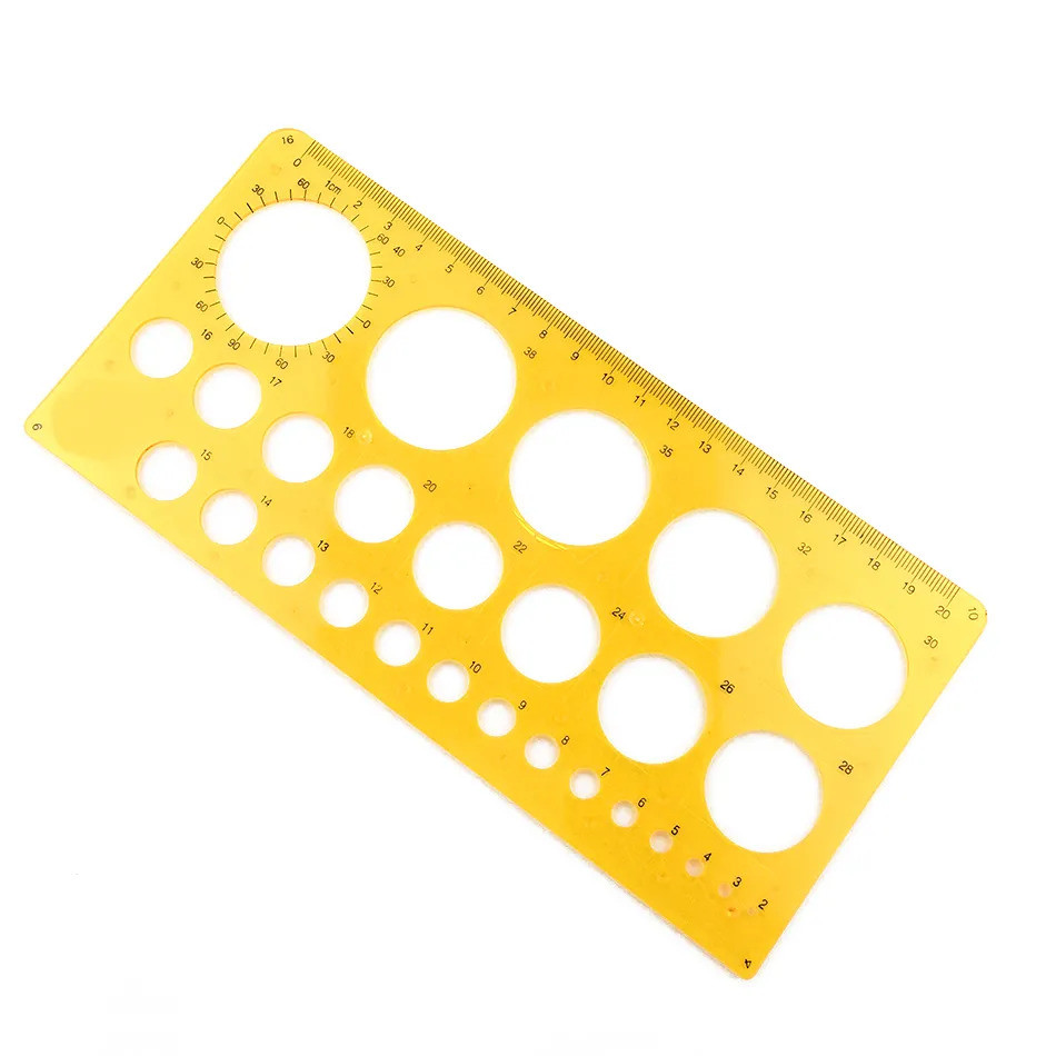 Шаблон креслярський (трафарет) Кола 20 см, фото 1