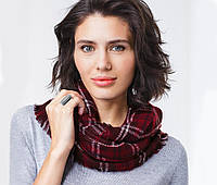 Модний стильний жіночий снуд, шарф в клітку від tcm tchibo (Чібо), Німеччина
