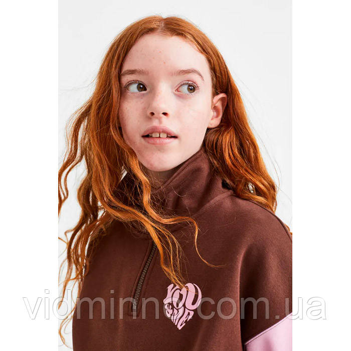 Дитяча толстовка світшот на флісі You&Me H&M на дівчинку - підлітка 12-14 років - р.158/164 /18006/ - фото 2 - id-p370257951