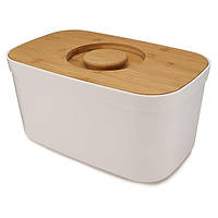 Хлебница с бамбуковой доской Joseph Joseph Bread Bin белая 81097