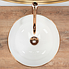 Умивальник (раковина) REA STELLA ROSE GOLD EDGE накладний білий, фото 5