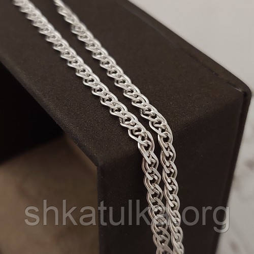 Срібний ланцюжок з плетінням Нонна, фото 1