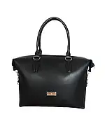 Женская сумка-саквояж в 2-х цветах. Черный