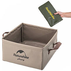 Відро складане Naturehike Square bucket 13л NH19SJ007 light brown