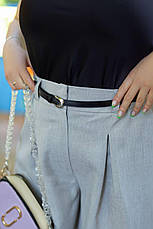 Спідниця-брюки батал сірі 58 розміру, фото 3