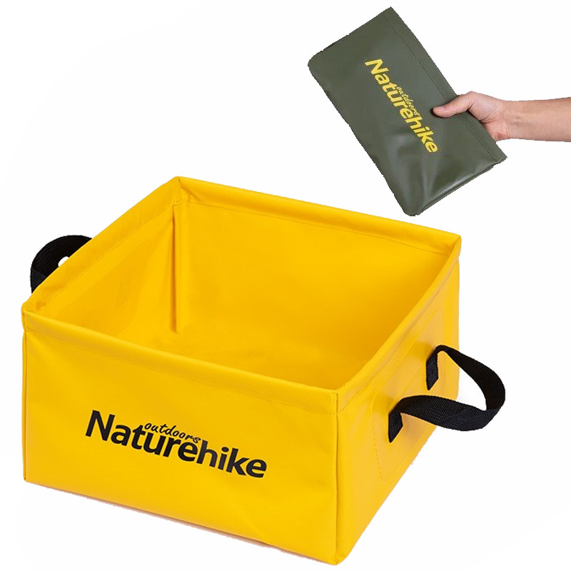 Відро складне Naturehike Square bucket 13л NH19SJ007 Жовтий, фото 1