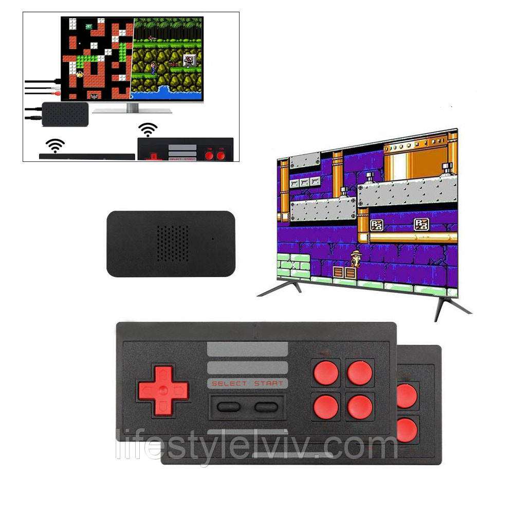 Ігрова приставка 620 ігор, 8Bit з бездротовими джойстиками Game 620 / Ретро ігрова консоль приставка, фото 1
