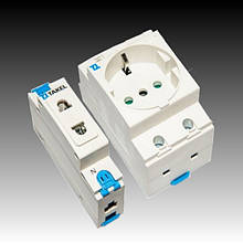 Розетки на DIN рейку
