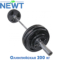 Штанга олимпийская разборная стальная Newt 200 кг, гриф 2,2 м