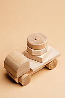 Машинка Деревянная Сортер для детей Lis Пирамида