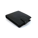 Шкіряний чоловічий гаманець H.T Leather 208-0611 чорний, фото 2