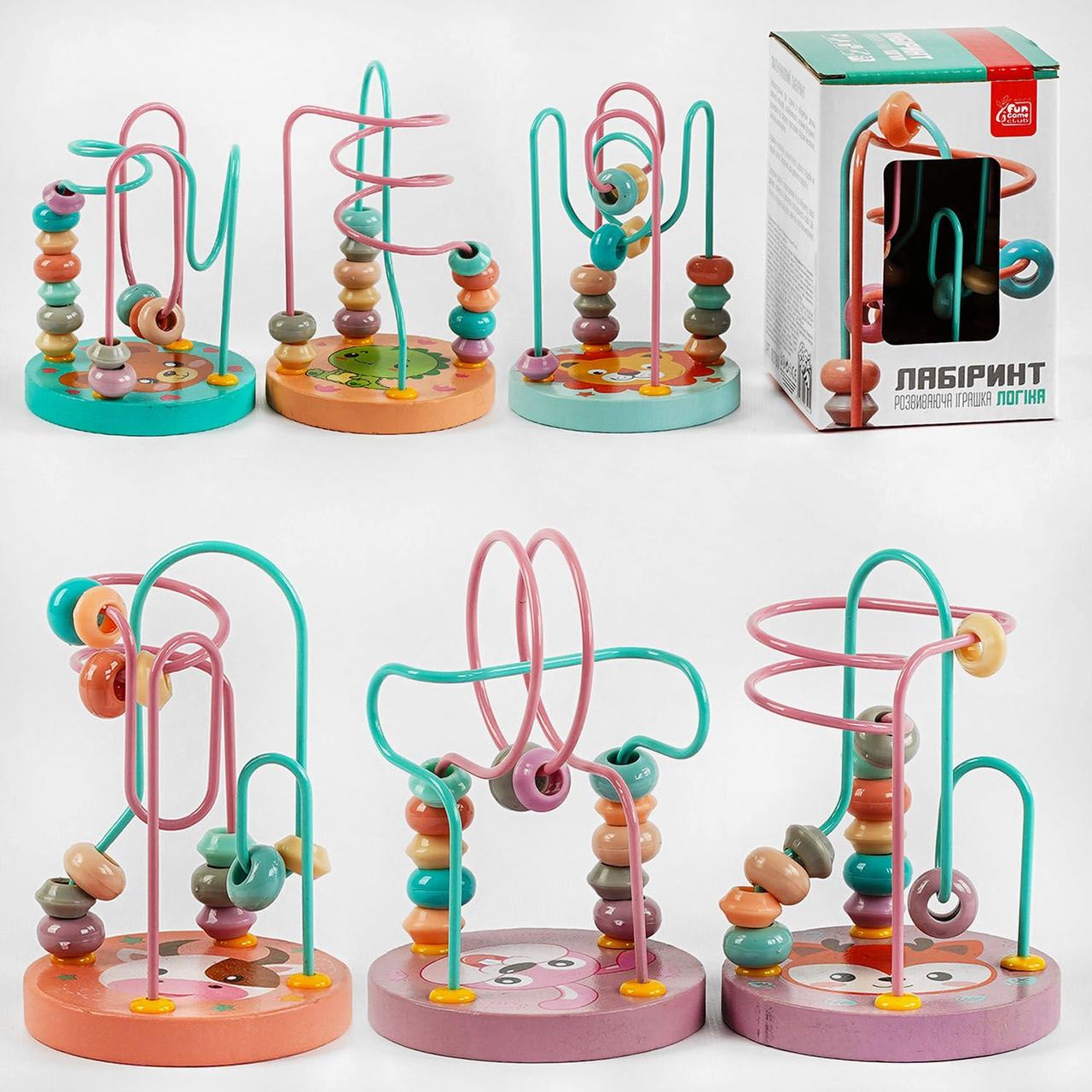 Пальчиковий лабіринт логічних 4Fun Game Club wood