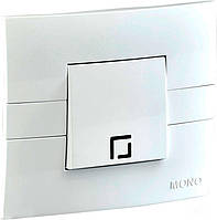 Вимикач 1-клавішний Mono Electric Eco Білий