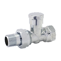 Кран радіаторний хром прямий нижній 1/2" FADO (RC04)