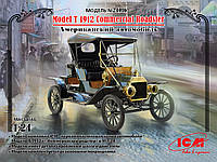 T 1912 Commercial Roadster. Сборная модель американского автомобиля в масштабе 1/24. ICM 24016