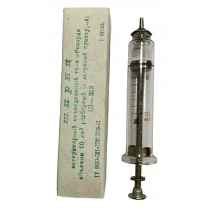 Шприц ветеринарний ін’єкційний Рекорд 10 см 3 Ш-253