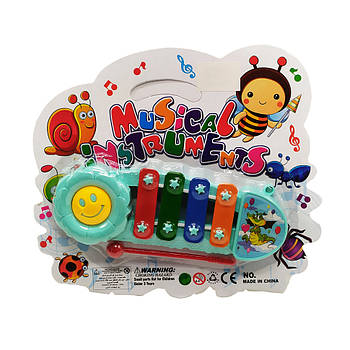 Музична іграшка Ксилофон Y9093, 16 см (Бірюзовий)