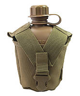 Фляга тактическая с чехлом KOMBAT UK Tactical Water Bottle койот