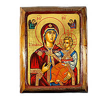 Деревянная писаная икона Пресвятой Богородицы Скоропослушница 23,5 Х 28,5 см