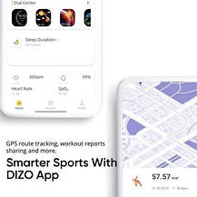 Смарт-годинник DIZO Watch 2 Sports (від realme TechLife) (синій ремінець, вільний розмір), Amazon, Німеччина, фото 5